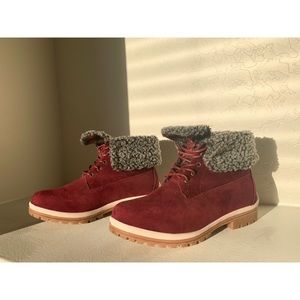 Fall Red Boots
